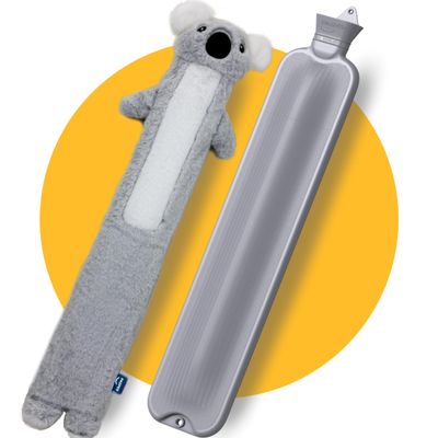 Pasper Hot Water Bottle with Cover Extra Long 3.5 Litres XXL Seamless Koala