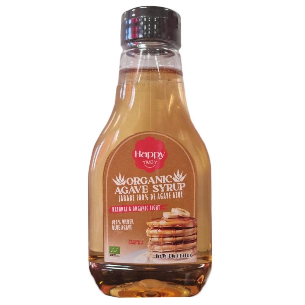 Agave Syrup 330g | 100% Pure Blue Agave | Light Syrup from Mexico | Great for Coffee, Pancakes, Baking and Desserts