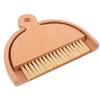 Baluue Small Dustpan and Brush Set for Indoor Cleaning with Lightweight Wood Material and Simple Design, for Home Desktop Cleaning and Car Interiors view 1