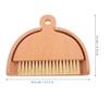 Baluue Small Dustpan and Brush Set for Indoor Cleaning with Lightweight Wood Material and Simple Design, for Home Desktop Cleaning and Car Interiors view 4