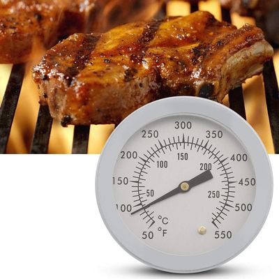 BAFOVY BBQ Grill Thermometer, Stainless Steel Dual Scale Wide Temperature Range Accurate Measurement, Suitable for Any Grill, BBQ, or Oven