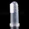 Silicone Finger Toothbrush Soft Rubber Infant Toothbrush Gentle Teeth Cleaning Massage Brush For Baby Oral Hygiene Food Grade Silicone Clear 55MM 1 Piece view 1