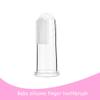 Silicone Finger Toothbrush Soft Rubber Infant Toothbrush Gentle Teeth Cleaning Massage Brush For Baby Oral Hygiene Food Grade Silicone Clear 55MM 1 Piece view 3