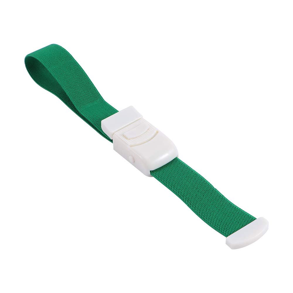 Outdoor Latex Wire Emergency Tourniquet, Elastic Bandage Buckle Quick Release Torniquete(Green)