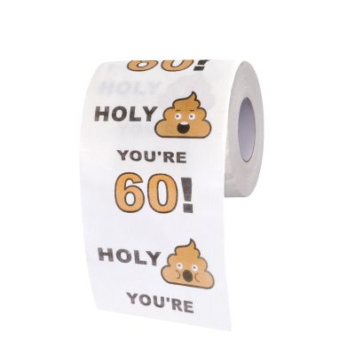 60th Birthday Gifts for Men Women, Happy Prank Birthday Toilet Paper Roll, Novelty 60th Birthday Decorations, Gag Gifts for Him Her, Funny 60th Birthday Gift Ideas, Birthday Party Supplies