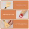 2Pcs Back Scratcher Smooth Manual Wooden Back Scratcher for Itch Relief Handheld Practical Long Handle Scratchers for Adults Elderly Men Women, Decor view 4