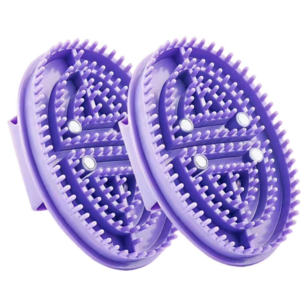 2Pcs Meridian Brush Flexible Comfort Massage Brush with Non Slip Handle & Magnets Relaxation Full Body Massager, Decor