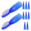 Abaodam 10pcs Mini Soft Toothbrushes for Prison Use with Short Plastic Handles, Nylon Bristles, Easy to Transport and Store, Portable Oral Care for Inmates Teeth and Gums