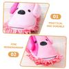 HOLIDYOYO Washable Chenille Detachable Slippers for Room and Kitchen Cleaning, Practical Mop Slippers to Clean Dust, Dirt and Hair from Floors with Comfortable Cotton Material view 2