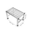 NESTINGHO Stainless Steel Shower Foot Stool with Anti-Slip Surface for Bathroom Use, Safe and Sturdy Kid Step Stool Suitable for Home and Bathtub, Compact Size for Easy Handling view 2