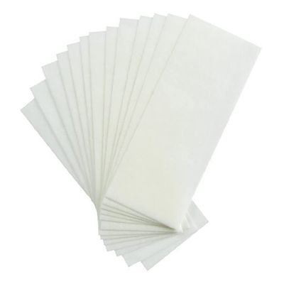 100PCS White Large Non Woven Waxing Strips Hair Removal Wax Strip Facial Body Leg Wax Strips Epilating For Man&Women for Home Daily Use