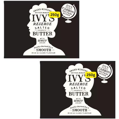 Salted Farmhouse Butter 2x250G Ivys reserve (2x250g)
