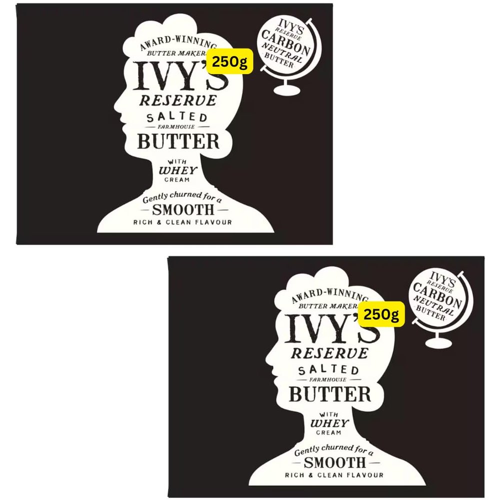 Salted Farmhouse Butter 2x250G Ivys reserve (2x250g)