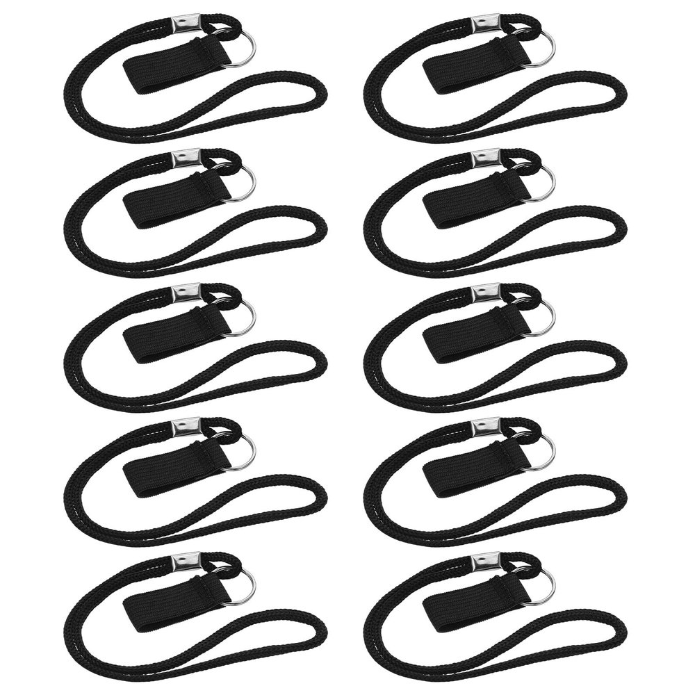 ABOOFAN 10pcs Anti-slip Trekking Pole Wrist Straps Elastic Flat Hand Lanyards for Walking Stick Replacement Ergonomic Compression Sleeve for Hiking Ski Outdoor Sports Accessories