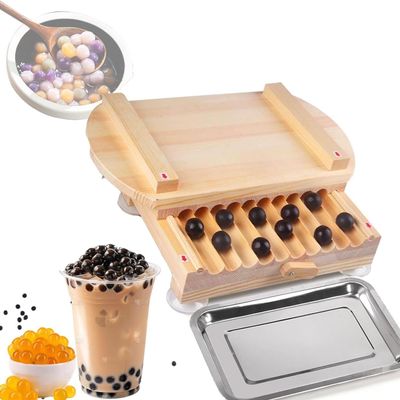 Manual Tapioca Pearl Maker Machine, Tapioca Pearls Forming Machine,with Stainless Steel Tray and Screw Hole Suction Cup, for Home Kitchens and Milk Tea Shops(22mm)