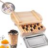 Manual Tapioca Pearl Maker Machine, Tapioca Pearls Forming Machine,with Stainless Steel Tray and Screw Hole Suction Cup, for Home Kitchens and Milk Tea Shops(22mm) view 1