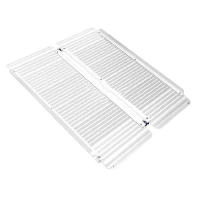 182x72cm Loading Ramps Threshold Ramp Foldable Aluminum Alloy Springboard Ramp Wheelchair Trolley Ramp Anti Slip