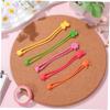VANZACK 5pcs Large Silicone Bands Elastic Wrapping Bands for Bento Lunch Box Books Travel Notebooks Thick Elastic for Home Office School Organization view 4