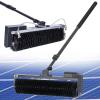 Solar Panel Cleaning Roller Brush with Telescopic Rod for Efficient Photovoltaic Maintenance in Various Environments view 1