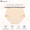 Ultradries Pantie for Ladies 4 Pack, Ultradries Incontinence Underwear, 4 - Layer Leakproof Underwear Women - Leakproof Panties for Over 60 with Incontinence Comfortable (Beige,4XL) view 3