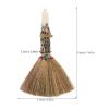 COLLBATH Witch Crystal Broom: Small Handheld Whisk Broom - Witches Broomstick - Crystal Point Witch Altar Supplies for Halloween Costume view 2