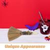 COLLBATH Witch Crystal Broom: Small Handheld Whisk Broom - Witches Broomstick - Crystal Point Witch Altar Supplies for Halloween Costume view 3