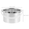 STOBAZA Aluminum Alloy Wax Warmer Pot Inner Diameter Hard Wax Pot Insert for Hair Removal Replacement Pan Multifunctional with Safety Protection and Easy Operation view 2