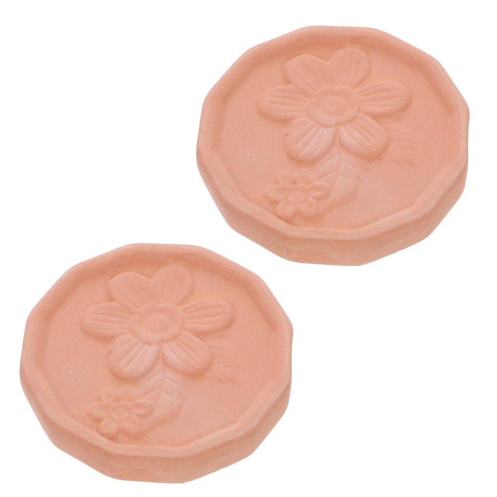 SOIMISS 2pcs Brown Sugar Moisturizing Container Spice Keeper Stone Marshmallow Saver Sugar Saver Disk Clay Moisture Disc Khaki
