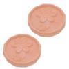 SOIMISS 2pcs Brown Sugar Moisturizing Container Spice Keeper Stone Marshmallow Saver Sugar Saver Disk Clay Moisture Disc Khaki view 1