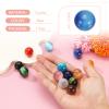 Uxcell Crystal Sphere, 20mm Natural Gemstone Sphere Mini Natural Quartz Ball Collection Polished Hand Carved Crystal Ball Bulk for Living Room Bedroom Garden Office Decorations, Blue view 2