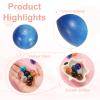 Uxcell Crystal Sphere, 20mm Natural Gemstone Sphere Mini Natural Quartz Ball Collection Polished Hand Carved Crystal Ball Bulk for Living Room Bedroom Garden Office Decorations, Blue view 3