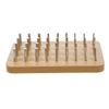 ABOOFAN Wooden Finger Exerciser Hand Rehabilitation Trainer Pegboard for Desk Use Occupational Therapy Tool to Improve Dexterity and Strength view 1