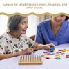 ABOOFAN Wooden Finger Exerciser Hand Rehabilitation Trainer Pegboard for Desk Use Occupational Therapy Tool to Improve Dexterity and Strength view 3