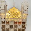 Kadagg Eid Countdown Calendar Wood Led Light Drawer Cabinet Ornament for Holiday New Year Party Decoration view 3