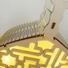 Kadagg Eid Countdown Calendar Wood Led Light Drawer Cabinet Ornament for Holiday New Year Party Decoration view 4