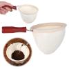 XLIUAX Cloth Coffee Strainer Reusable Colador De Cafe De with Wooden Handle view 1