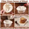 XLIUAX Cloth Coffee Strainer Reusable Colador De Cafe De with Wooden Handle view 4