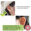 SQOYEI 20 Pcs Fashion Ear Seeds Acupuncture Kit no Drilling Required, Invisible Clear Sticker Calm Pops Ear Seeds Alleviate Insomnia(Gold A) view 4