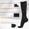 3 Pairs Compression Socks for Women & Men,Flight Socks Compression Stockings Knee High Pressure Support Flight Stockings for Maternity Pregnancy Nurses Flying Varicose Veins (Black*3, L/XL) view 2