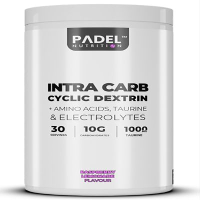 Intra CARB Supplement for Padel Tennis - 30 Servings | Intra Match Fuel with Cluster Dextrin | Sustained Energy, Muscle Support & Electrolyte Balance by Padel Nutrition (Raspberry Lemonade)