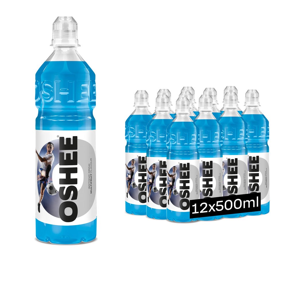 Oshee Isotonic Multifruit Flavour Drink 500ml (Pack of 12), Isotonic Beverage Designed to Help Replenish Fluids and Maintain Hydration