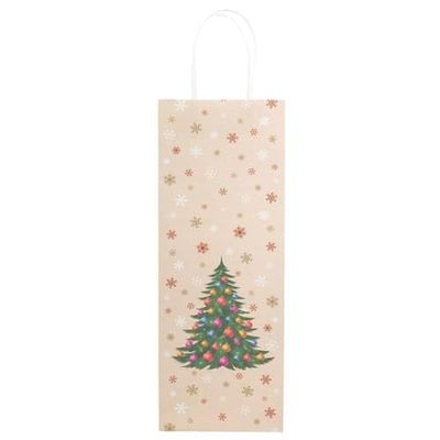 Idena Bottle Bag Christmas Tree 12 x 9 x 36 cm (1 Piece)