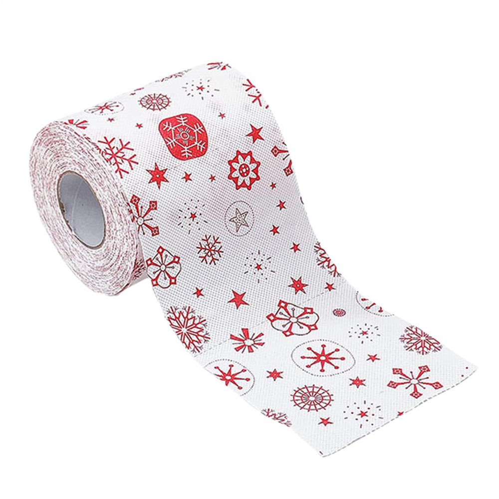 Christmas Toilet Paper - Festive Santa Claus Pattern Roll Soft Texture Layers, Fun Design, Gentle on Skin | Holiday Tissue Paper for Bathroom, Home, Dining Table, Restaurant, Guest Room, Christmas