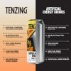 TENZING Super Natural Energy Drink, Fiery Mango, 160MG Caffeine, Vitamin D, Magnesium, Mushrooms, Plant Based, Vegan, & Gluten Free, 500ml (Pack of 12) view 3