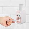 ARTSEWPLY Adorable Bunny Toothpaste Squeezer Plastic Toothpaste Dispenser Wall Mounted Easy to Use Design and Space Saving for Bathroom Routine view 4