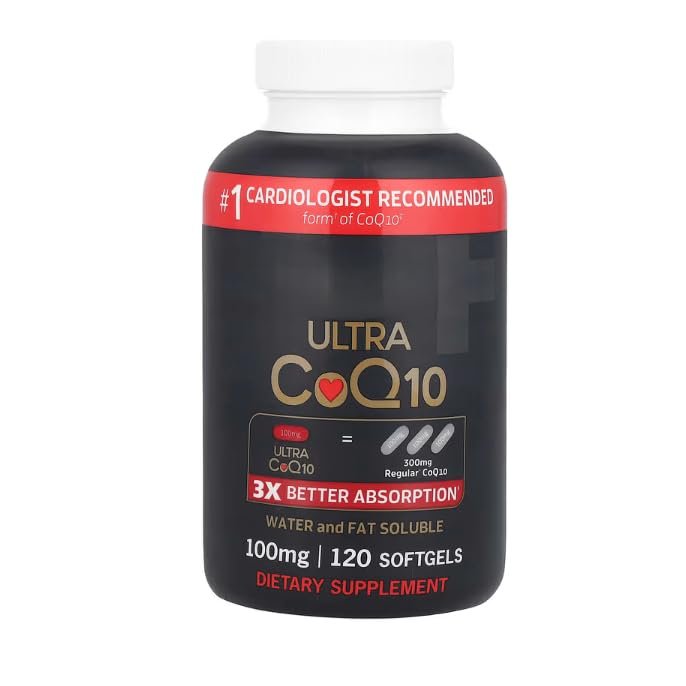 Qun Ultra Coq10, 3X Better Absorption, 100mg, Gluten Free, 120 Softgels