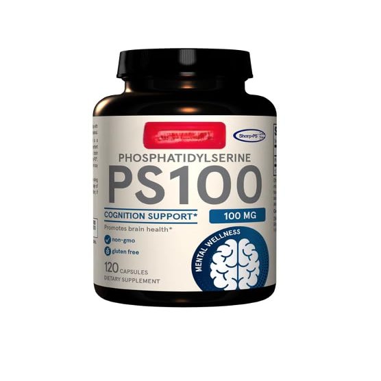 Phosphatidylseriine 100mg, Cognitive Support Formula, Non-GMO, Gluten Free 120 Capsules