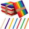 STOBAZA 400pcs Wooden Ice Cream Sticks for Crafts and Dessert Making, Sturdy DIY Wood Sticks Not Easy to Deform, for Children and Parents Home Decorations view 1