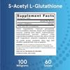 S-Acetyl L-Glutathiione 100mg, Non-GMO, Gluten Free, Vegan 60 Tablets view 2