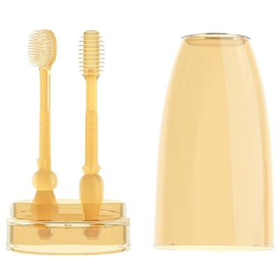Silicone Soft Toothbrush Portable Tongue Brush Toddler Mouth Training Reusable Toothbrushes Home Cleaning Kit Useful and Fashion